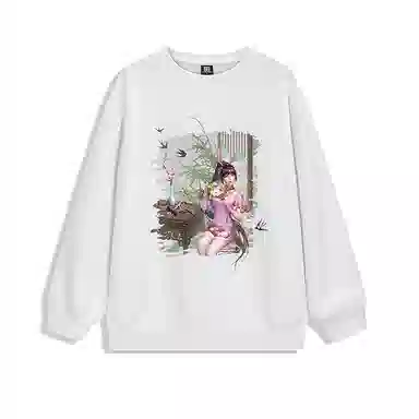 腾讯视频草场地 斗罗大陆动画设计小舞国风款动漫国潮简约上衣圆领卫衣 男女同款