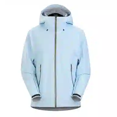 浪莎  户外舒适休闲纯色连帽拉链简约  防水防风保暖冲锋衣 通用