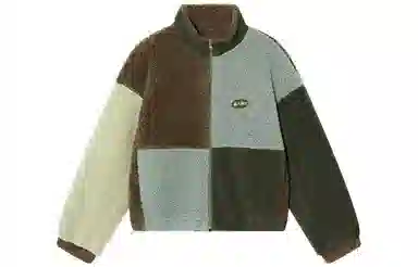 华人青年 拼接撞色立领棉服 男款