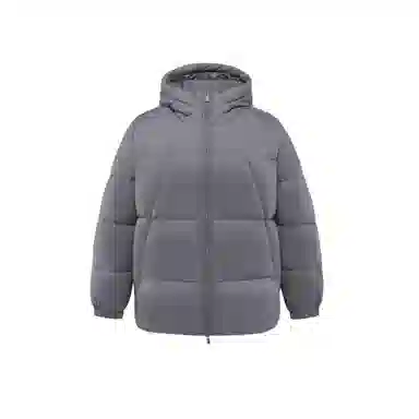 森马 纯色保暖宽松无帽立领羽绒服 男款