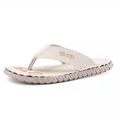 潮泽 简约时尚 防滑人字拖鞋 男款