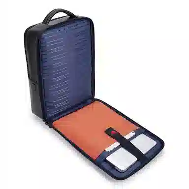 WilliamPOLO Travel Leather Backpack Black