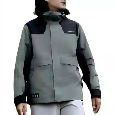 探路者  山系户外系列 字母抓绒内胆三合一可拆卸帽长袖  防水防风透气保暖防静电冲锋衣 男女同款