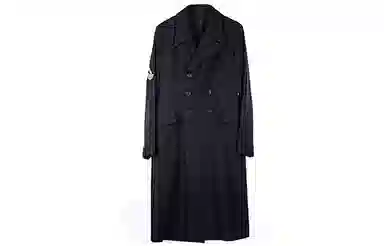 Yohji Yamamoto Raven Embroidered Coat