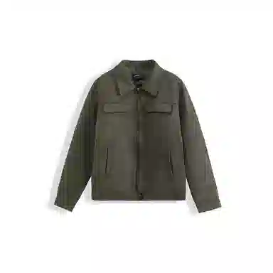 我是大卫 毛呢复古港风保暖加厚休闲夹克 男女同款