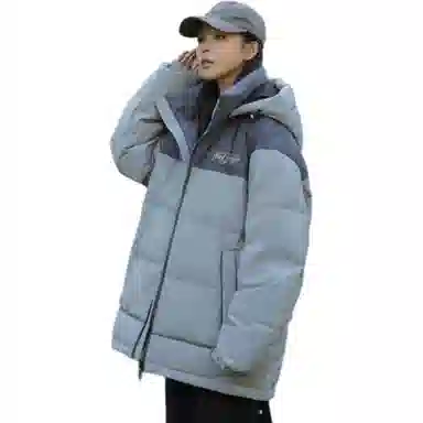 鸭鸭 百搭休闲宽松加厚开衫羽绒服 男女同款