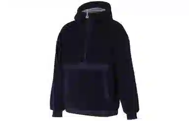 Puma Sherpa Half-Zip Hoodie Navy