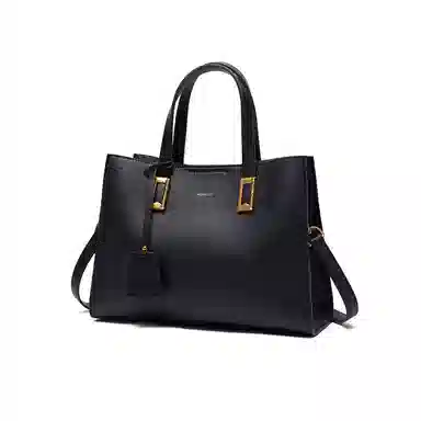 梦特娇 可拆卸肩带 大容量手提包包 潮流时尚经典气质外出 合成革 单肩斜挎包 女款 黑色/红色/杏色