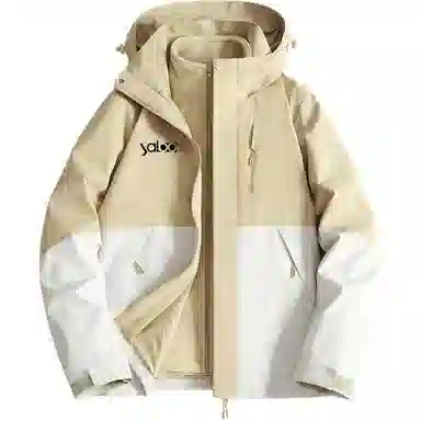 雅鹿优选  三合一防保暖抗静电连帽  防水防风透气耐磨冲锋衣 男女同款