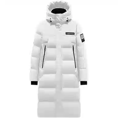 坦博尔 字母印花加厚长款羽绒服 男女同款