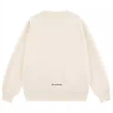 大卫贝肯 简约基础款美式复古纯色日常通勤百搭圆领休闲宽松落肩袖套头卫衣 男女同款