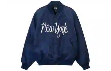 Stussy SS23 LA CHAPTER SATIN VARSITY JACKET