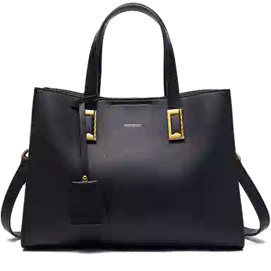 梦特娇 可拆卸肩带 大容量手提包包 潮流时尚经典气质外出 合成革 单肩斜挎包 女款 黑色/红色/杏色