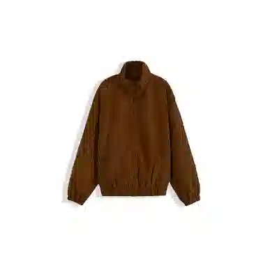 我是大卫 纯色灯芯绒港风复古棉服 男女同款