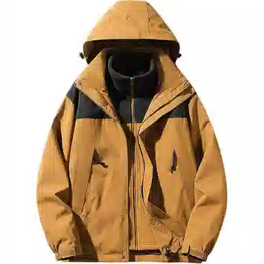 雅鹿优选  休闲简约百搭连帽  防水防风透气耐磨冲锋衣 男女同款