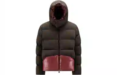 Moncler FW22 Logo Badge Hooded Down Jacket Green