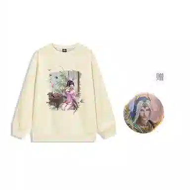 腾讯视频草场地 斗罗大陆动画设计小舞国风款动漫国潮简约上衣圆领卫衣 男女同款
