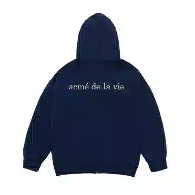 acme de la vie ADLV FW24 Zip Hoodie Navy