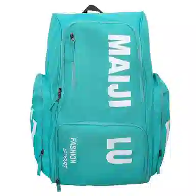 普乐威 大容量简约短途旅行工装风字母印花休闲百搭书包大学生高中生 牛津布 双肩包 男女同款情侣款 白色/黑色/桔色/绿色/蓝色