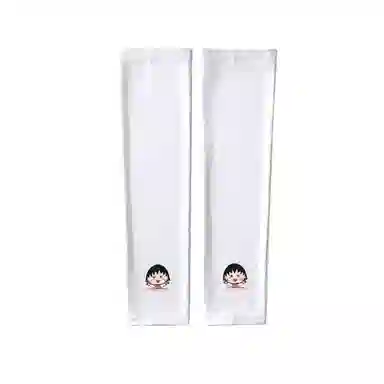 冠辉 夏季樱桃小丸子可爱卡通夏季凉感防紫外线冰袖冰丝高弹护臂轻薄透气舒适时尚户外运动防紫外线 锦纶 防晒袖 男女同款情侣款