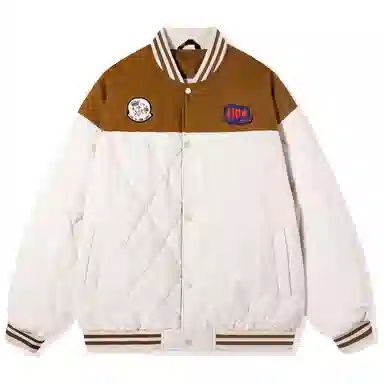 FIDO DIDO Quilted Varsity Jacket