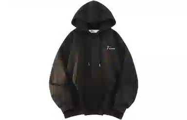 快鱼 韩系时尚重磅个性简约印花基础款多巴胺休闲时尚舒适宽松百搭无性别主义连帽卫衣 男女同款 酒红