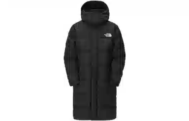 The North Face Logo Print Puffer Jacket Black