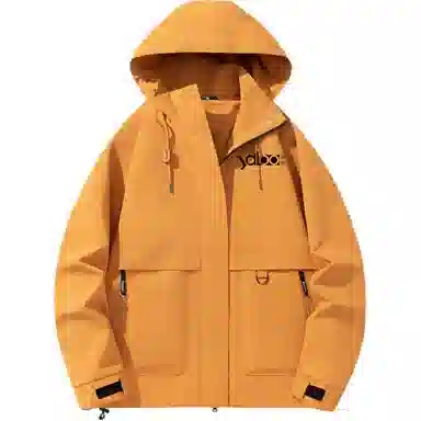 雅鹿优选  时尚百搭通勤连帽合身休闲  防水防风透气耐磨保暖冲锋衣 男女同款