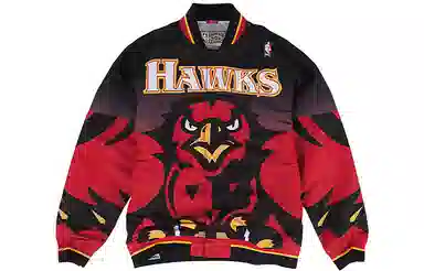 Mitchell & Ness Atlanta Hawks 95-96 Warm-Up Jacket Red