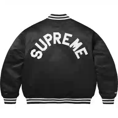 Supreme x Mitchell&Ness Satin Varsity Jacket