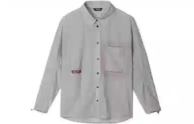 探路者 纯色户外旅行轻薄翻领衬衫式防晒服 男款
