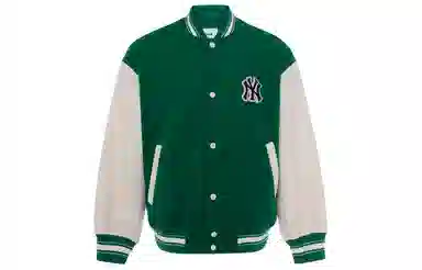 MLB Yankees Logo Baseball Jacket Green