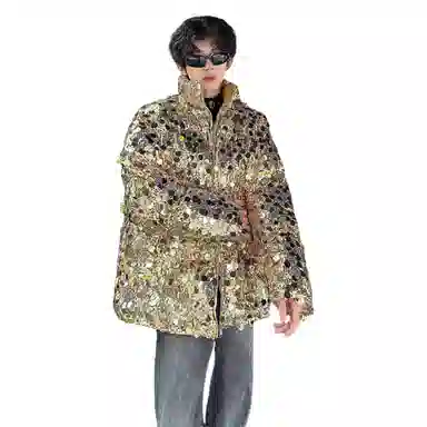 MIIRACER Silver Sequin Jacket