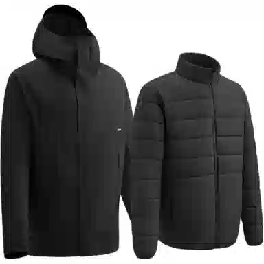 蕉下  纯色经典连帽  保暖耐磨透气速干防水防风冲锋衣 男款