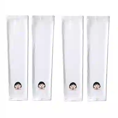 冠辉 夏季樱桃小丸子可爱卡通夏季凉感防紫外线冰袖冰丝高弹护臂轻薄透气舒适时尚户外运动防紫外线 锦纶 防晒袖 男女同款情侣款