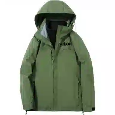 雅鹿优选  保暖连帽拉链长袖  防水防风透气耐磨冲锋衣 男款