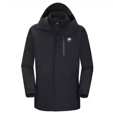 熊猫  户外纯色骑行登山三合一  防水防风耐磨保暖冲锋衣 男女同款