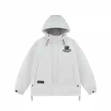 三体 红岸基地超级符号绣章系列 户外防风防水防寒字母印花连帽休闲加厚保暖舒适美式复古潮牌面包服长袖羽绒服 男女同款