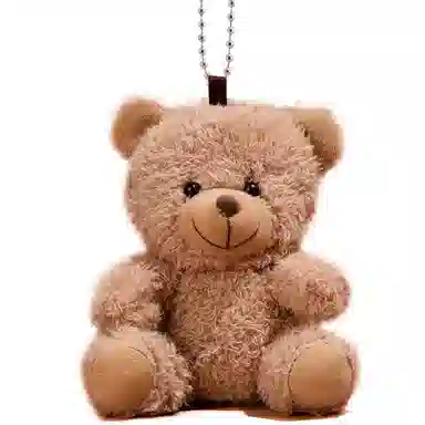 千桐 可爱相机小熊 裸熊 创意卡通玩偶 包包挂饰钥匙扣 毛绒 挂件 男女同款情侣款