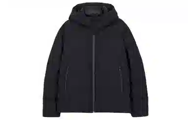 UNIQLO Down Jacket Hoodie Amber Black