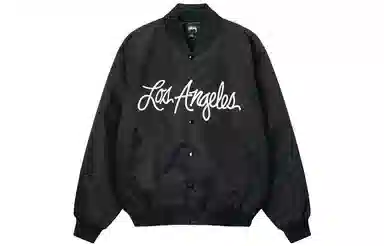 Stussy SS23 LA CHAPTER SATIN VARSITY JACKET