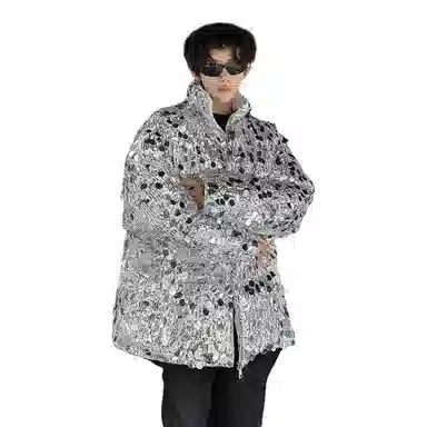 MIIRACER Silver Sequin Jacket