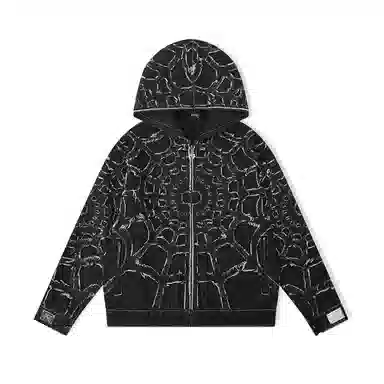 Revenge Denim Hoodie Black