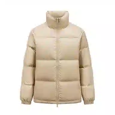 森马 纯色保暖宽松无帽立领羽绒服 男款