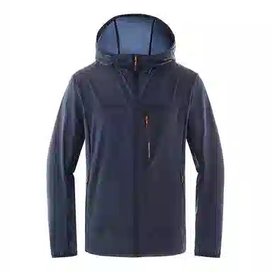 探路者 纯色胸口拉链轻薄透气防晒服 男款