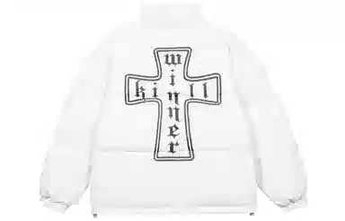 KILLWINNER Noah's Ark Cross Print Puffer Jacket