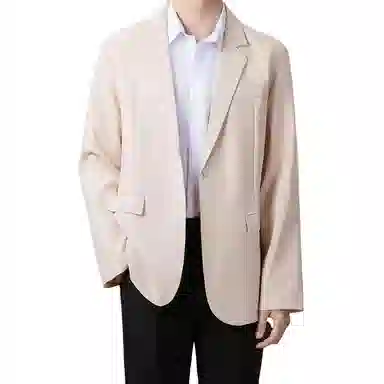 都市机能韩系轻熟风秋冬高级垂感垫肩外套西装 男女同款