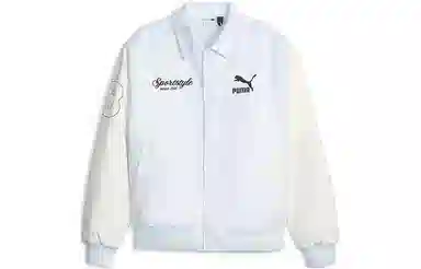 PUMA Colorblock Letter Print Jacket
