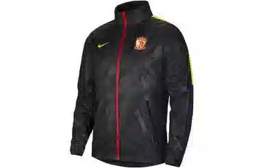 Nike AWF Jacket Black/Opti Yellow/Sport Red