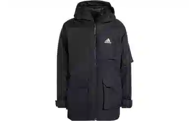 adidas Logo Print Down Jacket